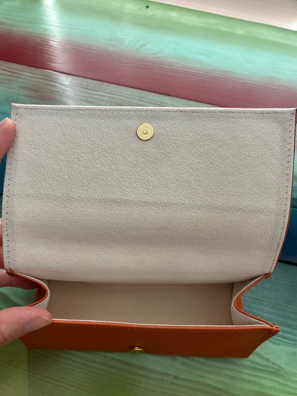 NEW without tag🏝️Tory Burch burnt orange sunglasses case - Picture 6 of 7